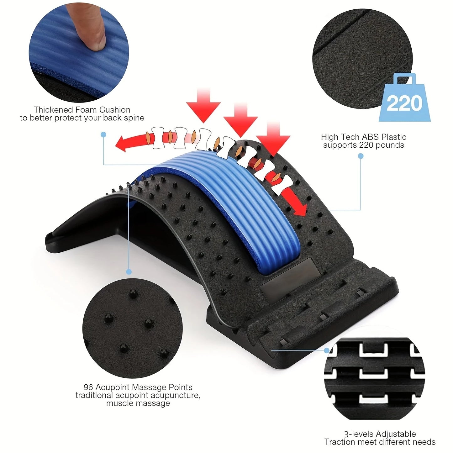 Tensionpuller Adjustable back stretcher